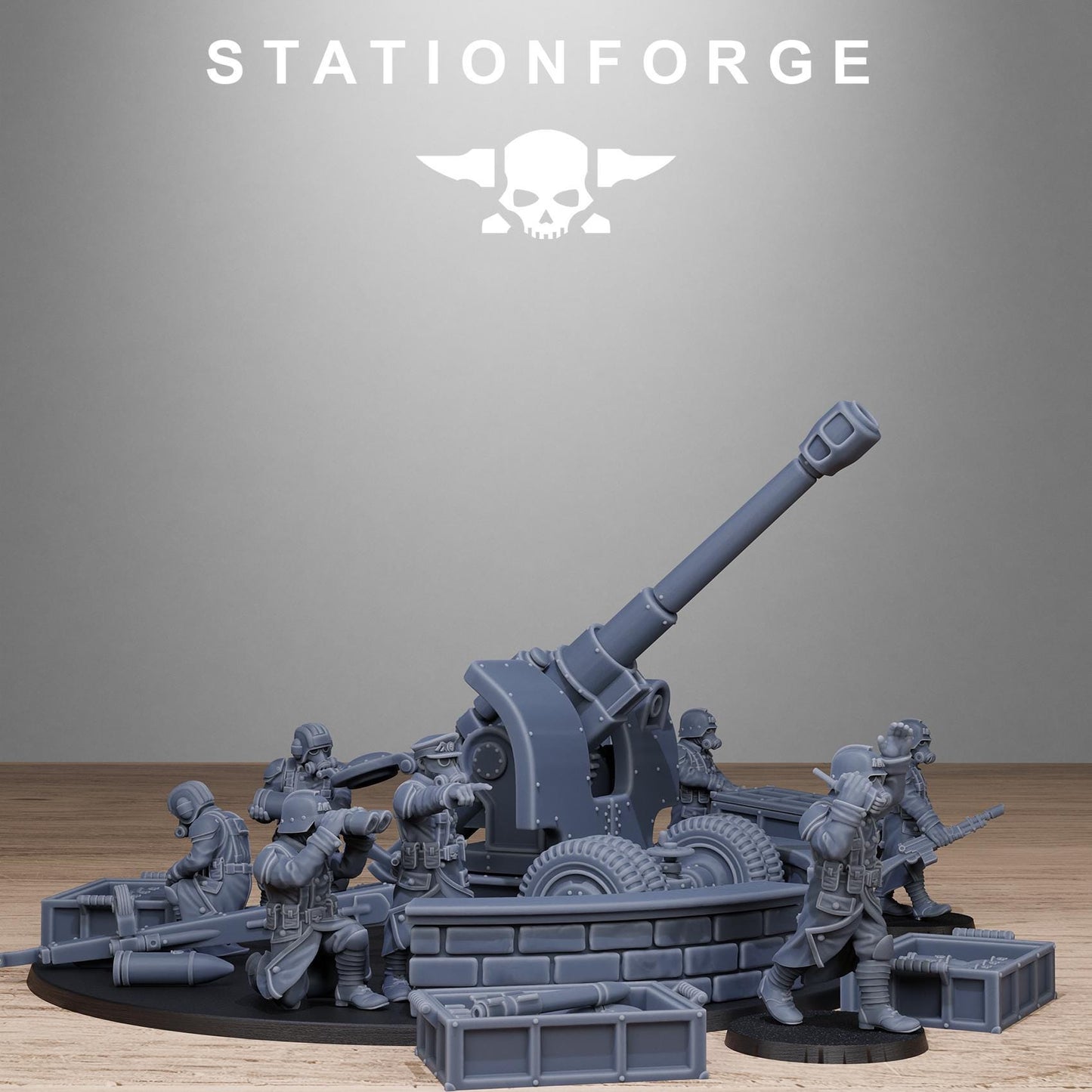 Station Forge GrimGuard Light Artillery  3d printed proxie Wargames