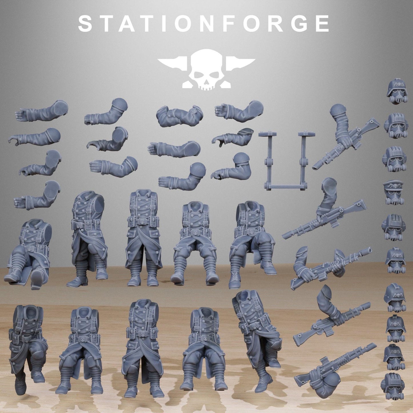 Station Forge GrimGuard Battle Tank 2.0  3d printed proxie Wargames