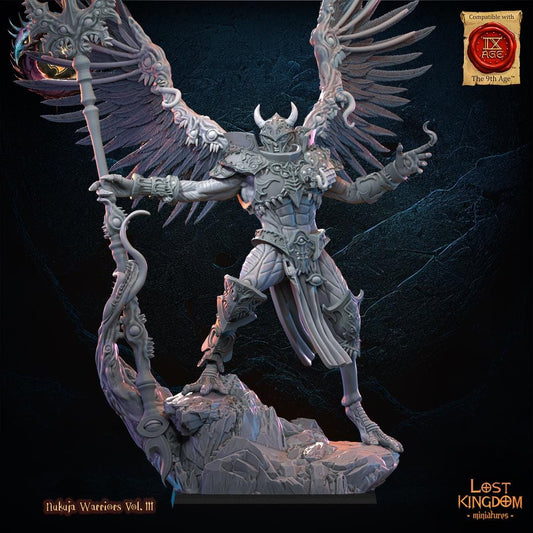 3D printed Nukuja Exalted designed by Lost Kingdom Miniatures - Nukuja Warrior