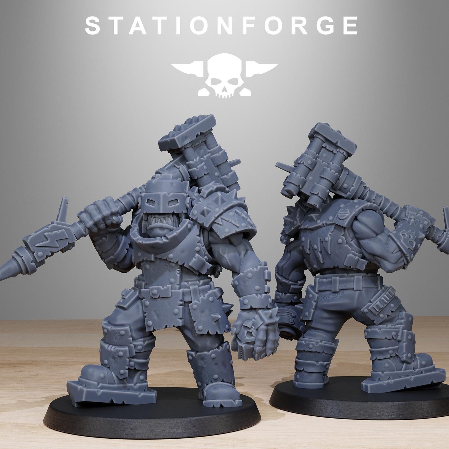 Station Forge Orkaz Smashers 3d printed proxie Wargames