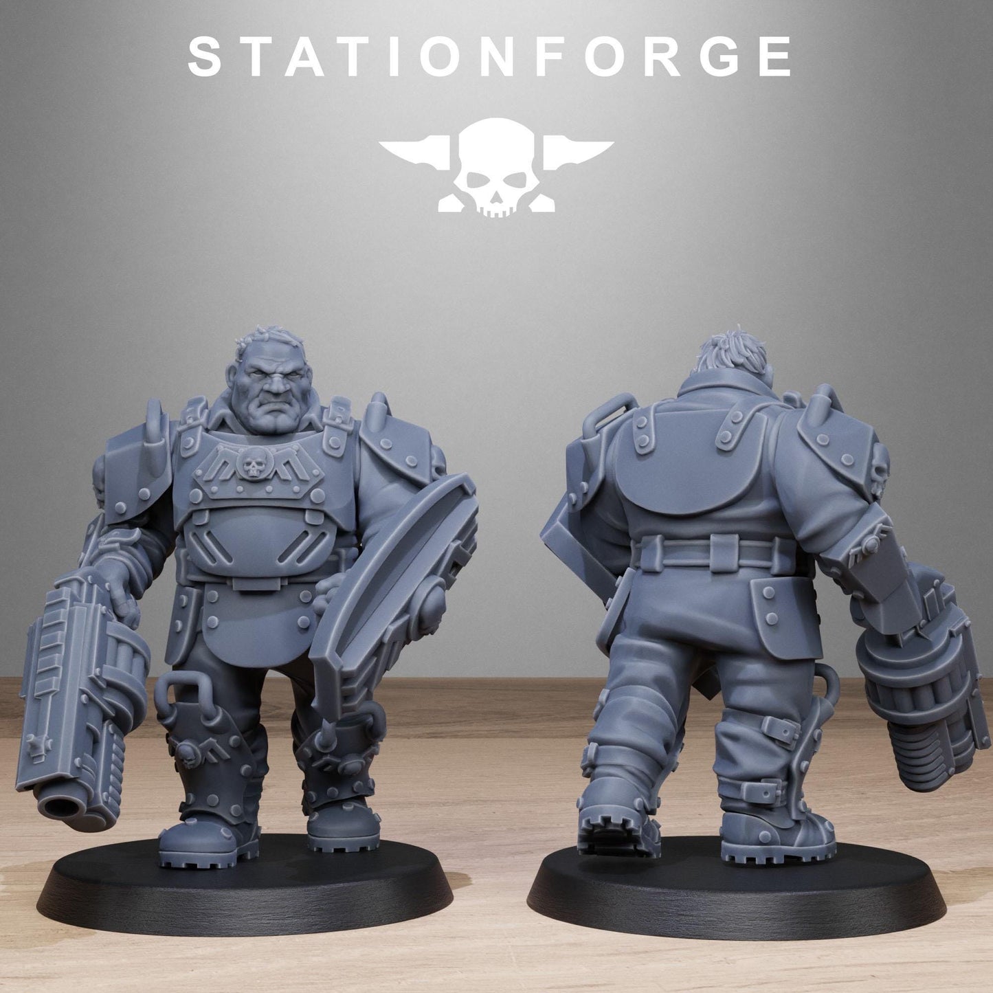 Station Forge GrimGuard_Armored_Mutants 3d printed proxie Wargames