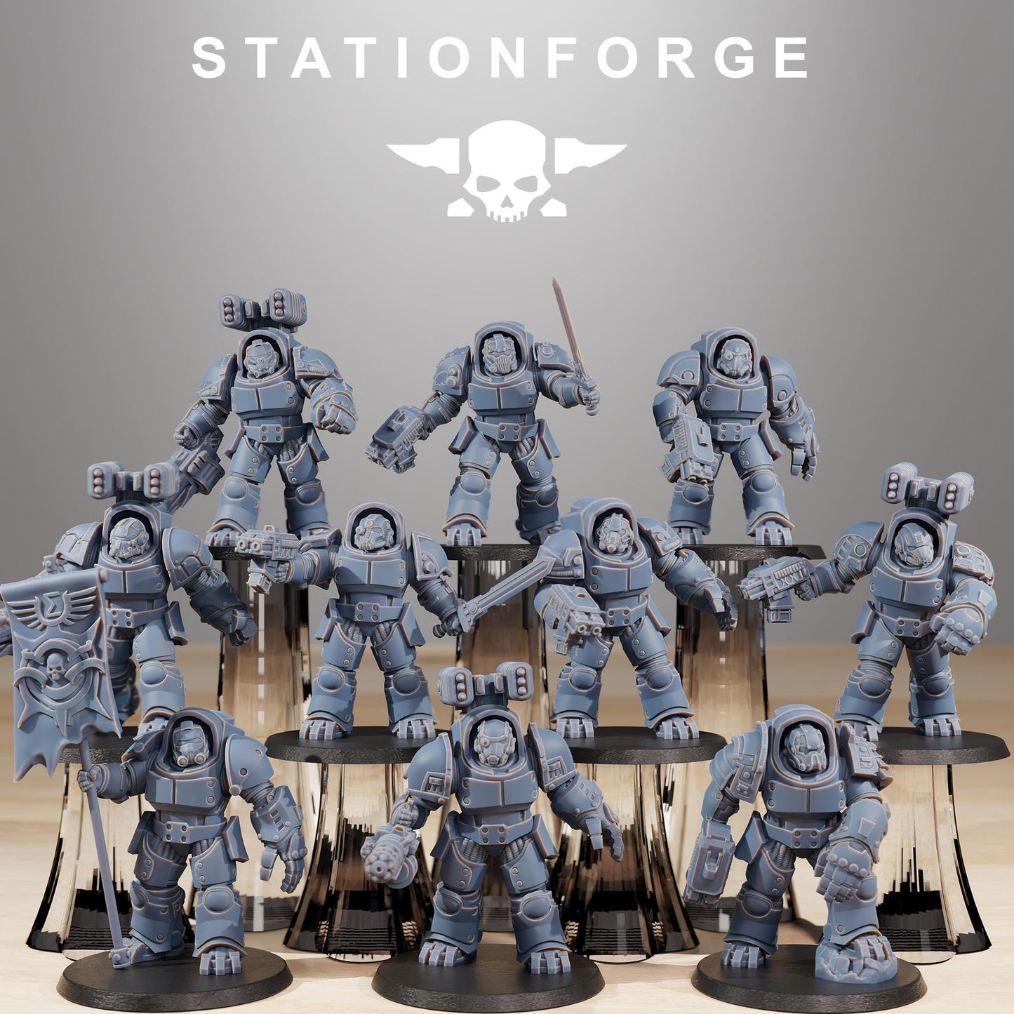 Station Forge Socratis Vanguard unit 3d printed proxie Wargames / Marines