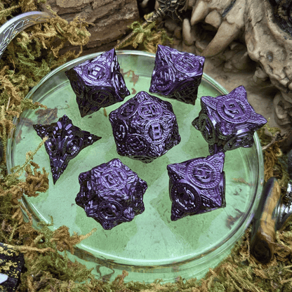 Engine Petrol Metal Core Dice Set