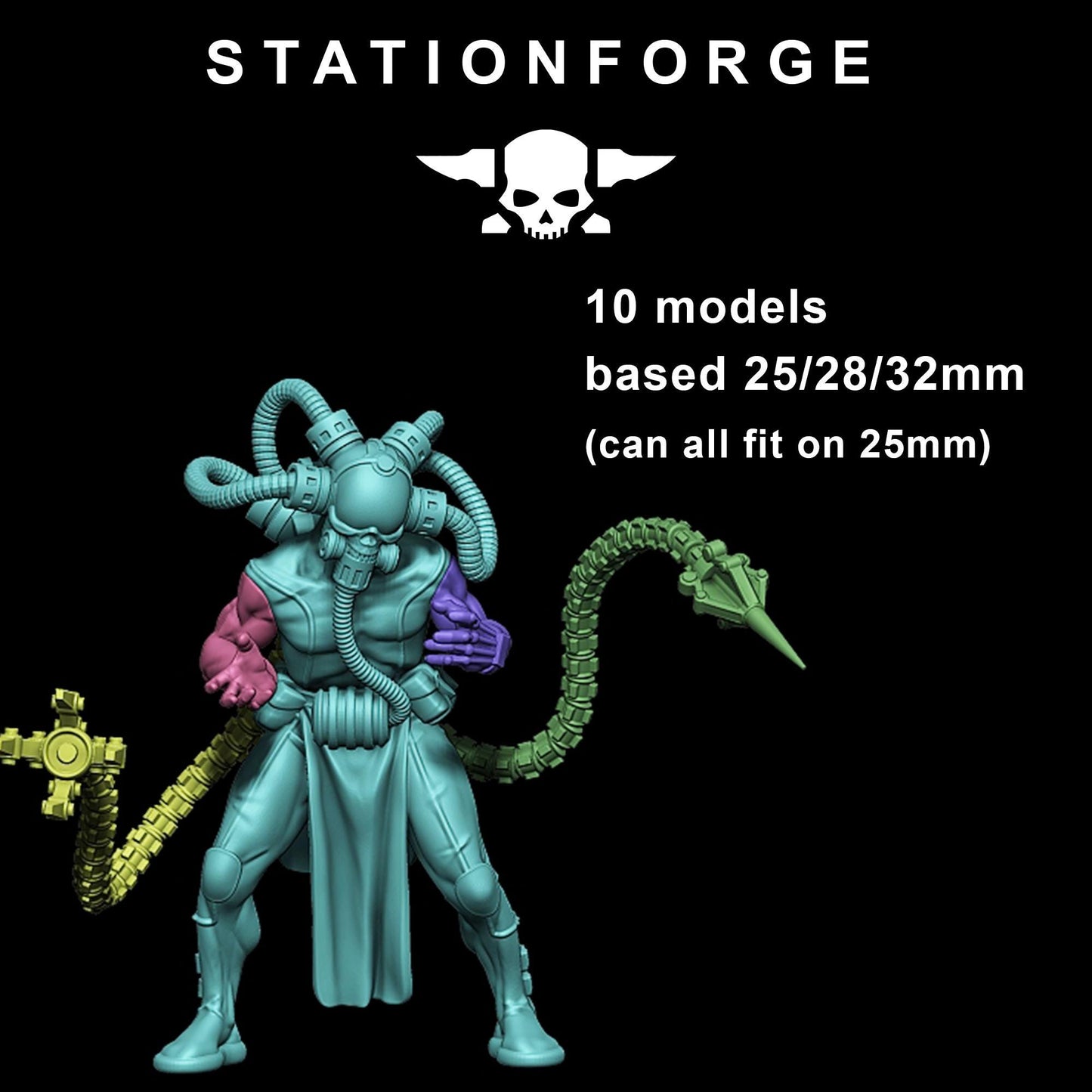 Station Forge GrimCorp Bounty Hunters 3d printed proxie Wargames