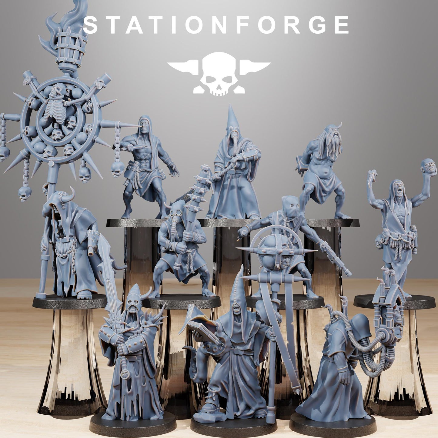 Station Forge Corrupted Guard Fanatics Team Proxy 28mm minitures Tabletop RPG Wargaming