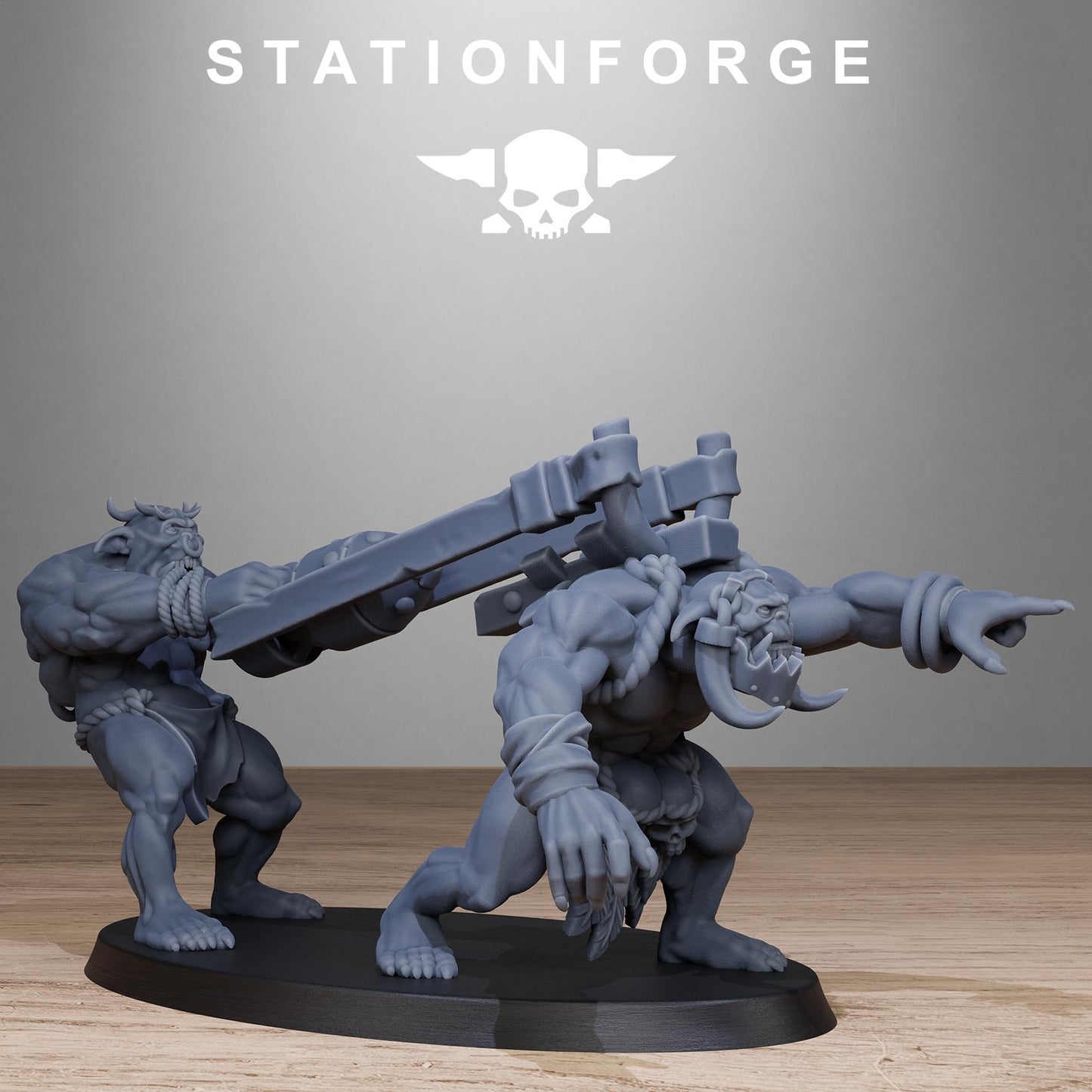 Station Forge Orkaz  Tribal Infantry minitures Ork Tabletop RPG Wargaming