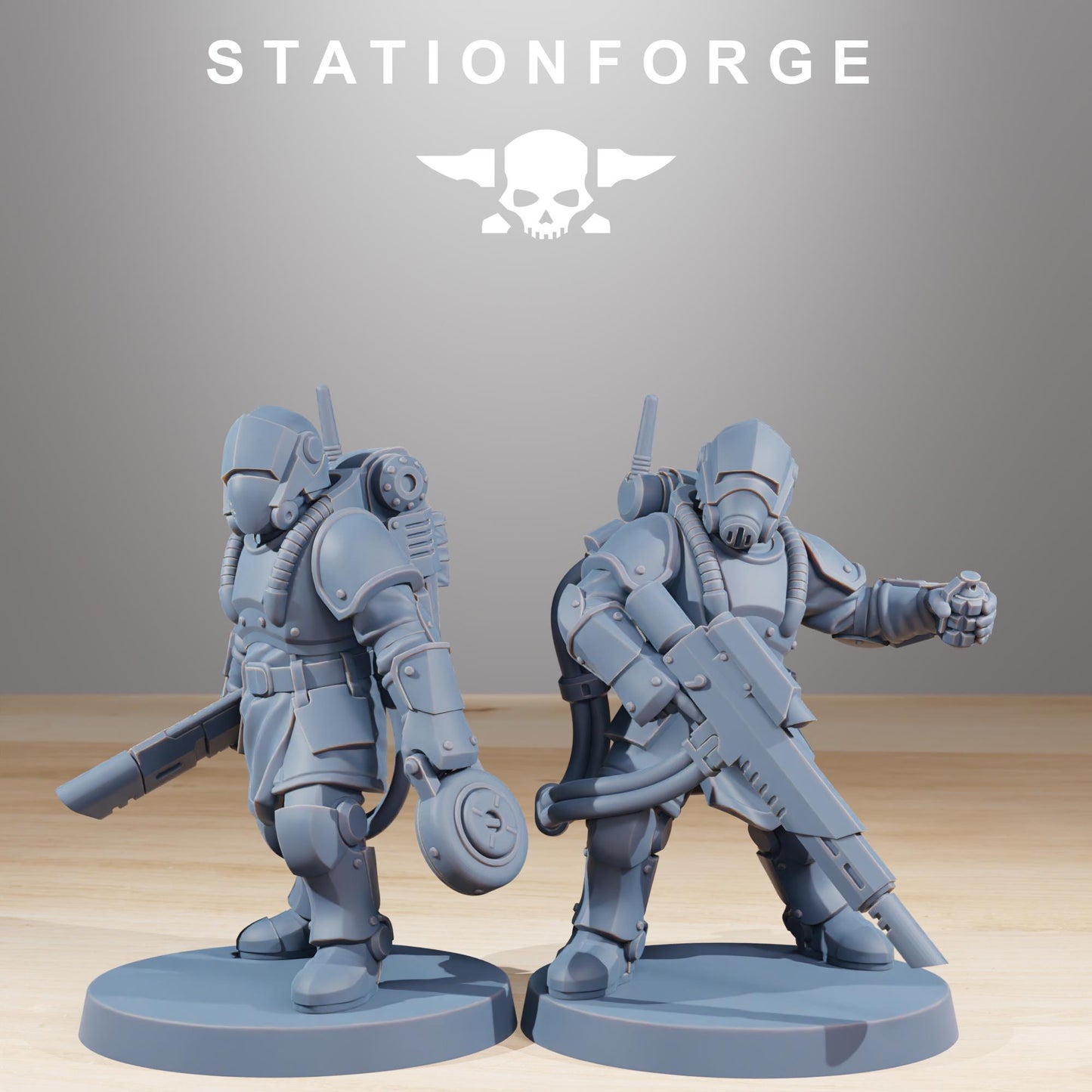 Station Forge RoyalGuard Commandos 3d printed proxie Wargames
