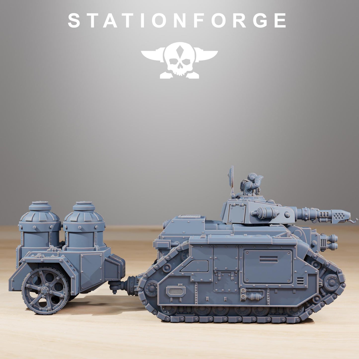 Station Forge GrimGuard Flame Tank  3d printed proxie Wargames