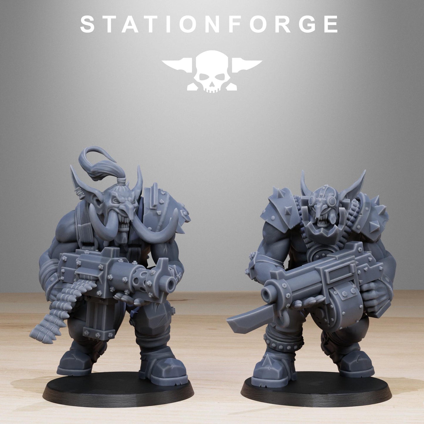 Station Forge Orkaz_trolls_ 3d printed proxie Wargames