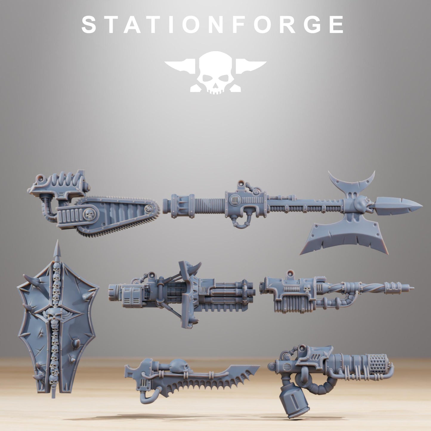 Station Forge Pythonicus Armageddon Proxy minitures Tabletop RPG Wargaming