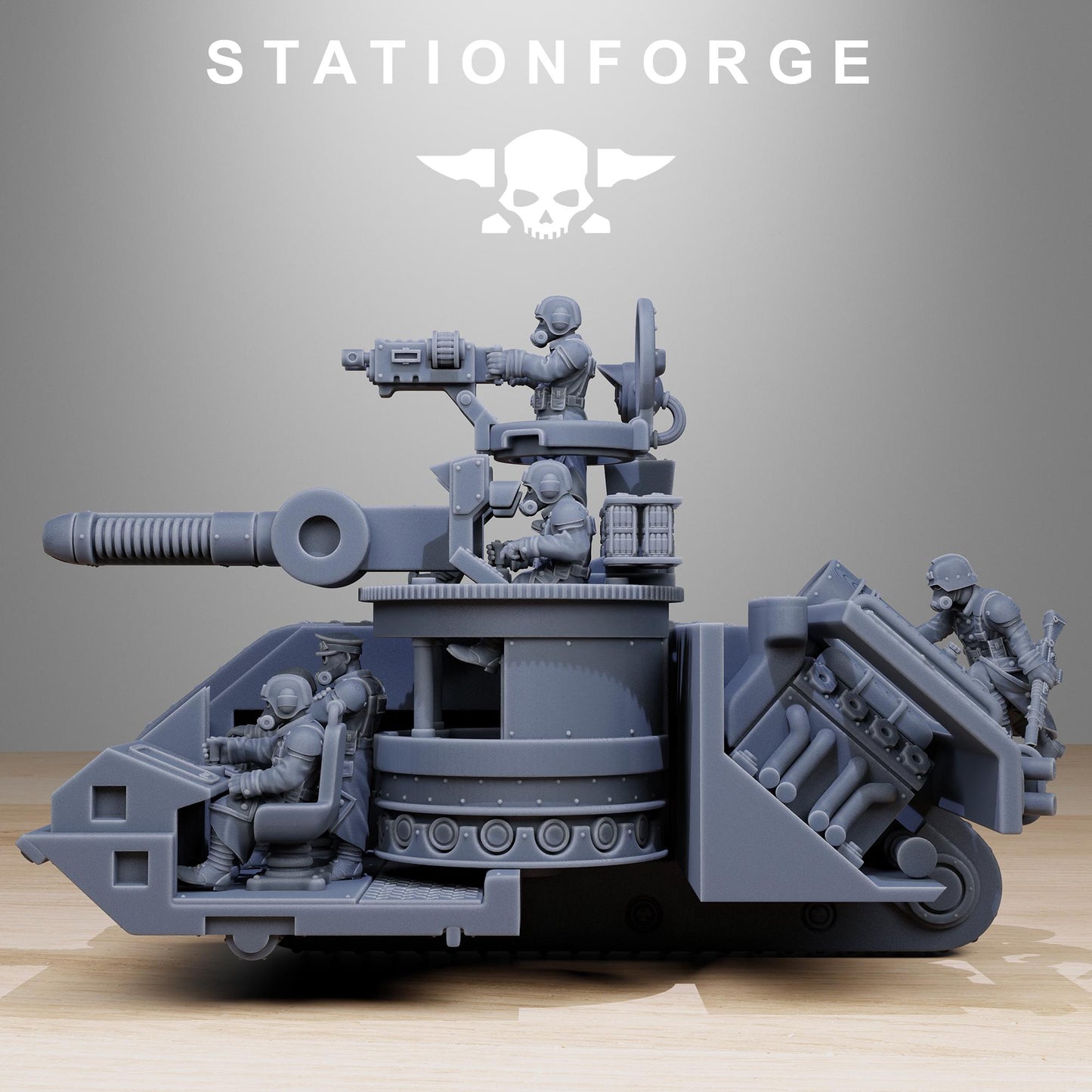 Station Forge GrimGuard Battle Tank 2.0  3d printed proxie Wargames