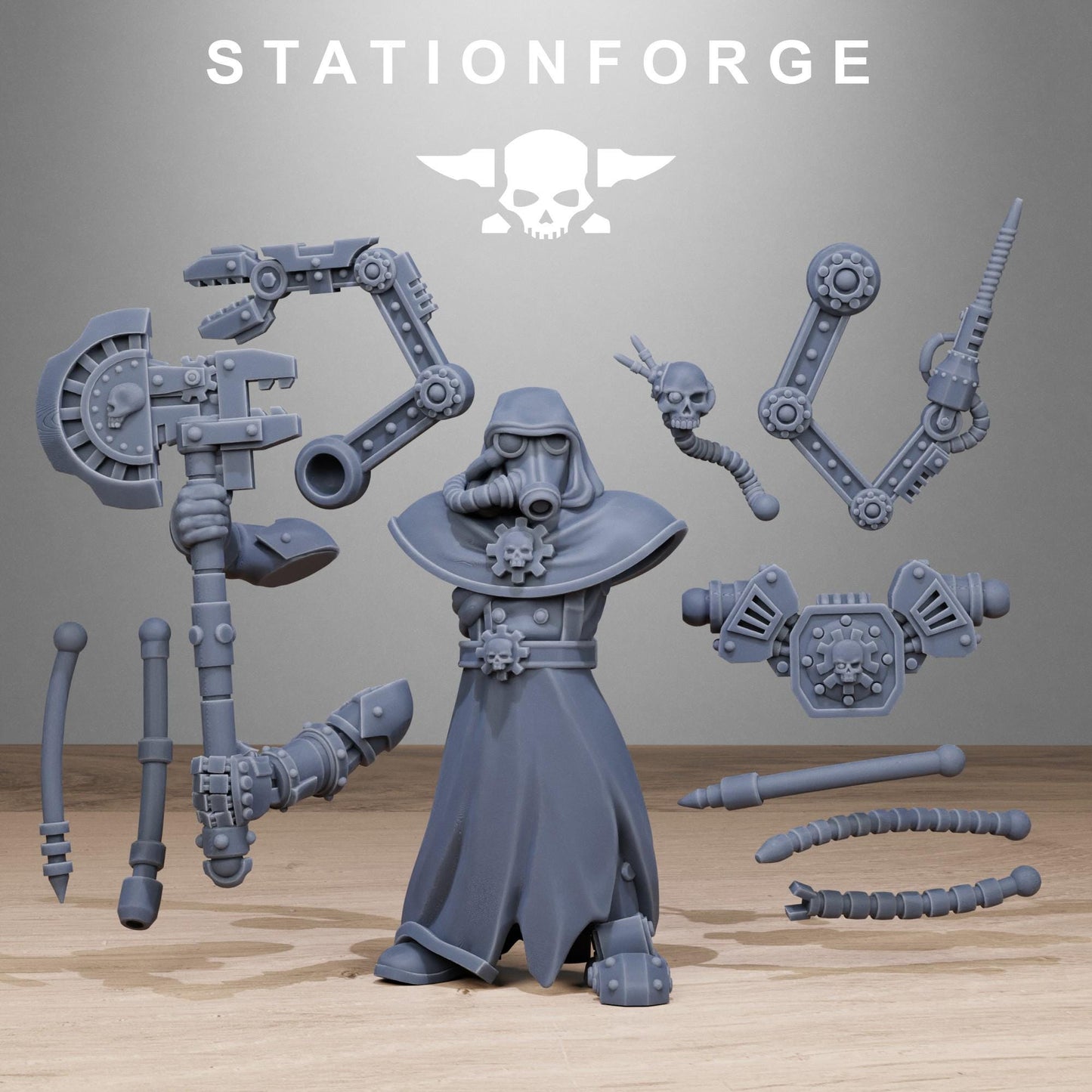 Station Forge GrimGuard Tech Engineers 3d printed proxie Wargames