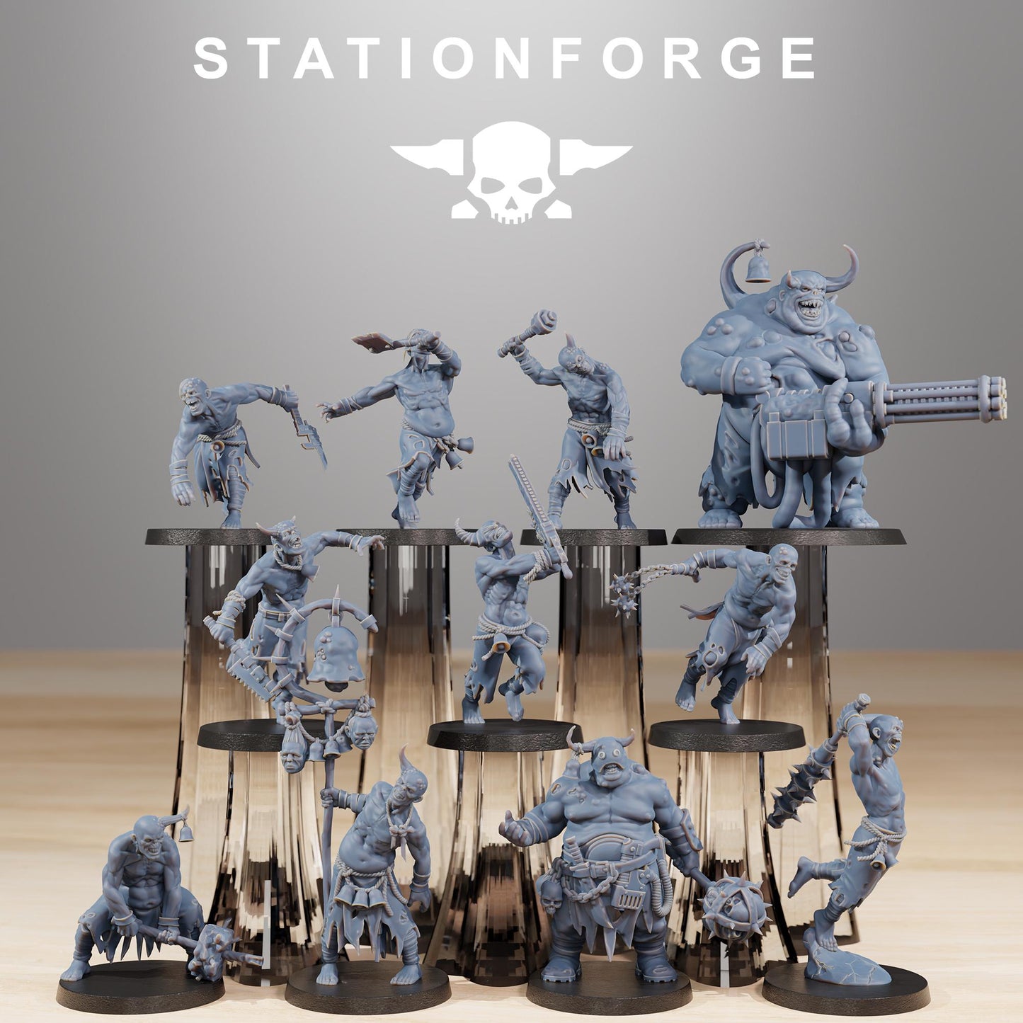 Station Forge Corrupted Guard Walkers Team Proxy 28mm minitures Tabletop RPG Wargaming