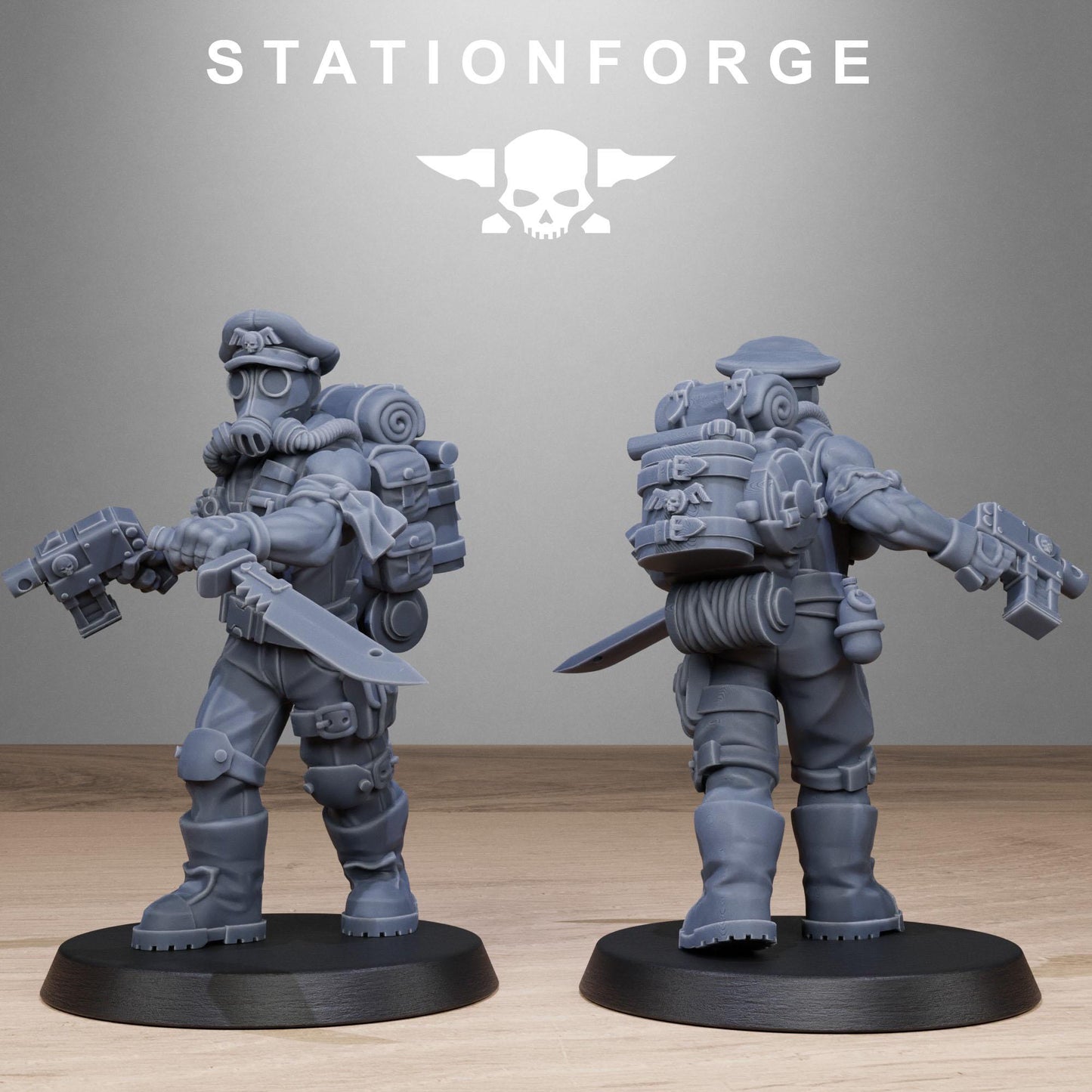 Station Forge GrimGuard Jungle Fighters v2 3d printed proxie Wargames