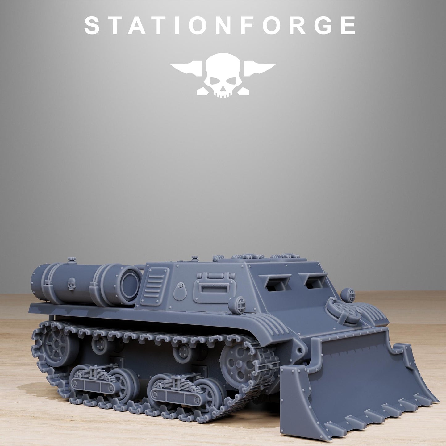 Station Forge GrimGuard Tankette 3d printed proxie Wargames