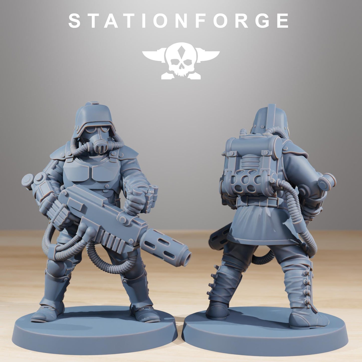 Station Forge Grimguard Commandos 3d printed proxie Wargames