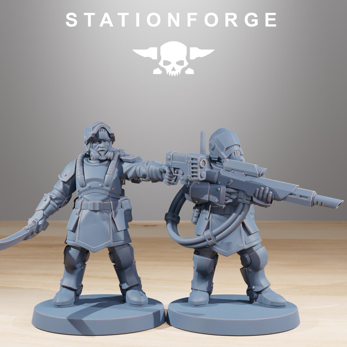 Station Forge RoyalGuard Commandos 3d printed proxie Wargames