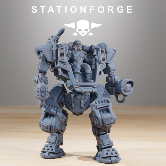 Station forge National Guard WarMech (BIG BOY) Proxy minitures Tabletop RPG Wargaming 130mm base