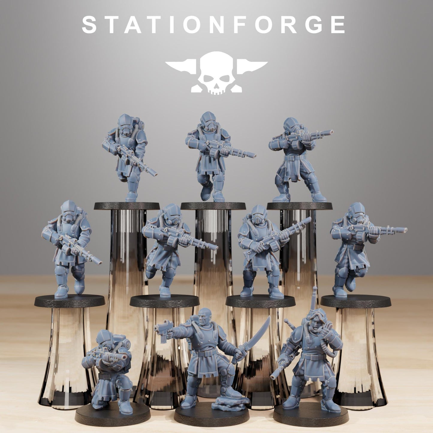 Station Forge RoyalGuard Infantry 1 3d printed proxie Wargames