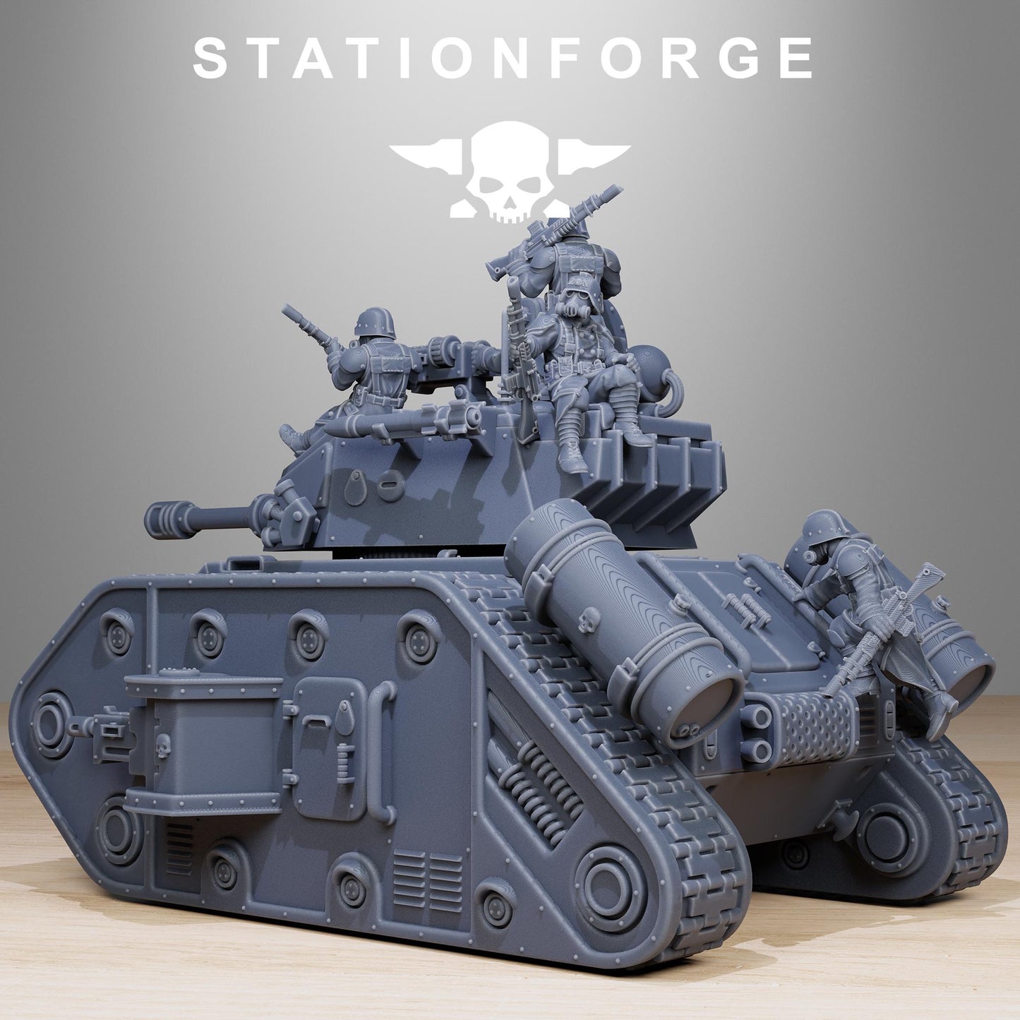 Station Forge GrimGuard Battle Tank 2.0  3d printed proxie Wargames
