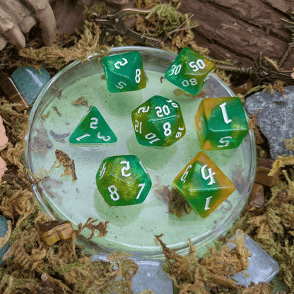 Lime Green Fog  Dice