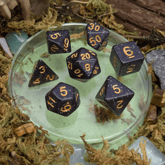 Black Shimmer Dice