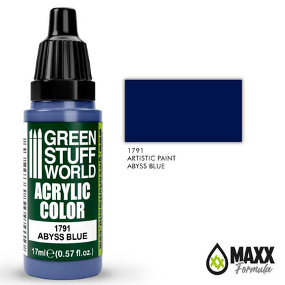 Green Stuff World Acrylic Color Paint - ABYSS BLUE 17ml