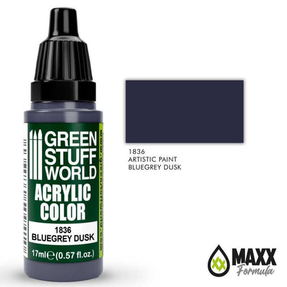Green Stuff World Acrylic Color Paint - BLUEGREY DUSK 17ml