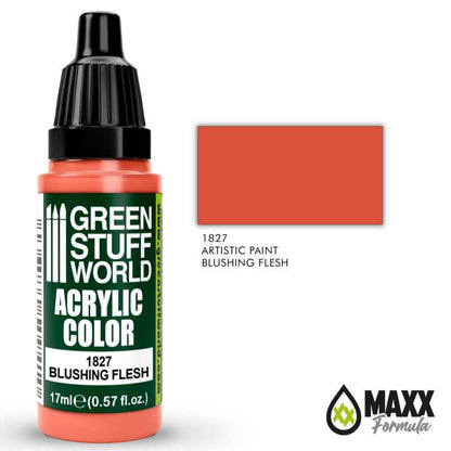 Green Stuff World Acrylic Color Paint - BLUSHING FLESH 17ml