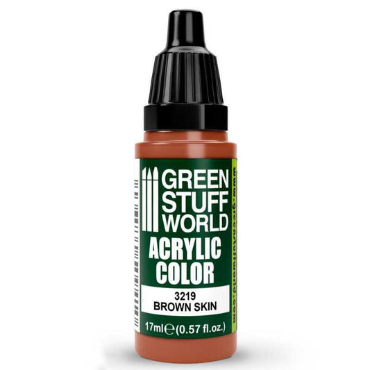 Green Stuff World Acrylic Color Paint - BROWN SKIN 17ml