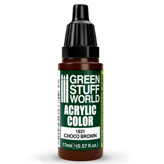 Green Stuff World Acrylic Color Paint - CHOCO BROWN 17ml