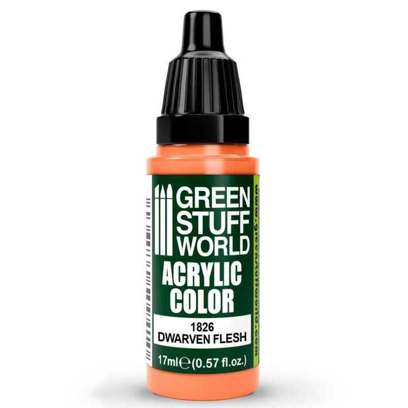 Green Stuff World Acrylic Color Paint - DWARVEN FLESH 17ml