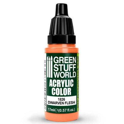 Green Stuff World Acrylic Color Paint - DWARVEN FLESH 17ml