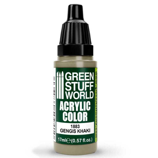 Green Stuff World Acrylic Color Paint - GENGIS KHAKI 17ml