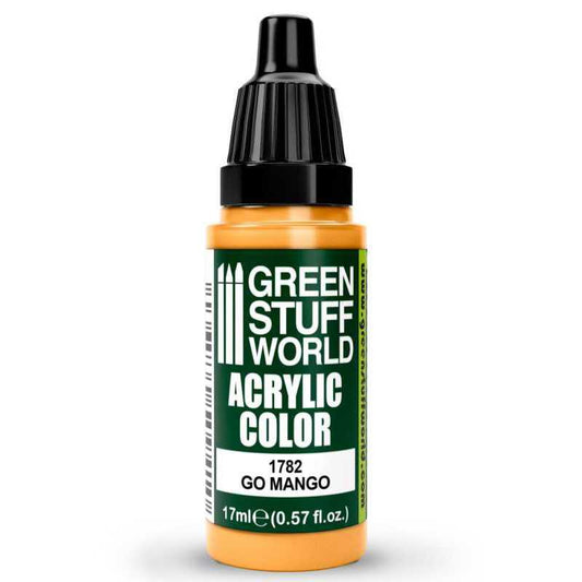 Green Stuff World Acrylic Color Paint - GO MANGO 17ml