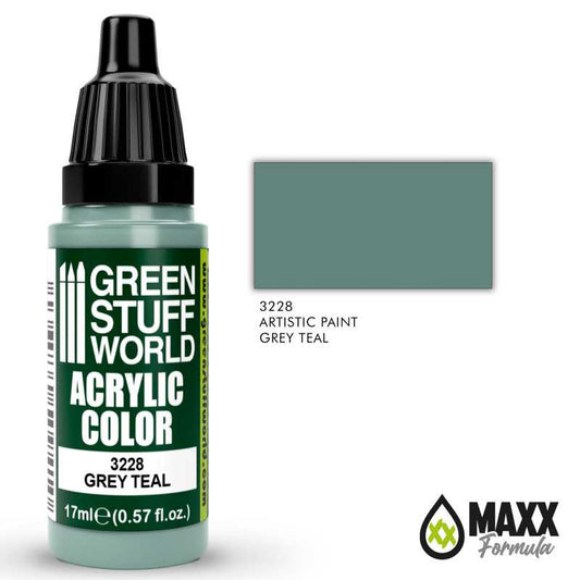 Green Stuff World Acrylic Color Paint - GREY TEAL 17ml