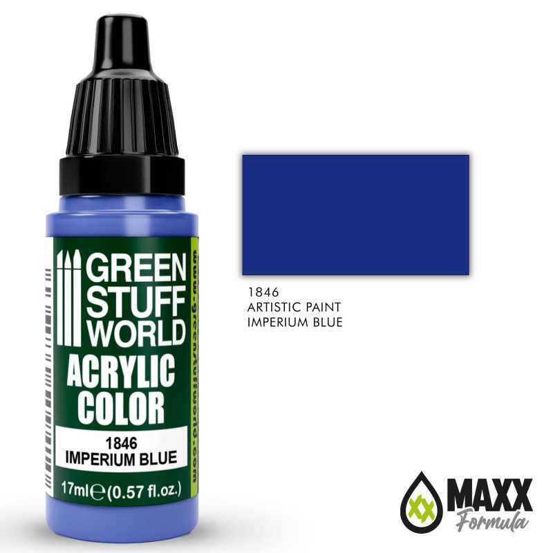 Green Stuff World Acrylic Color Paint - IMPERIUM BLUE 17ml
