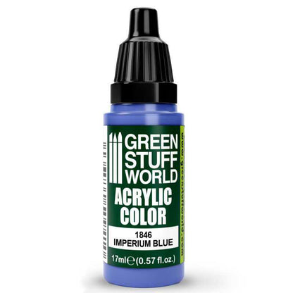 Green Stuff World Acrylic Color Paint - IMPERIUM BLUE 17ml