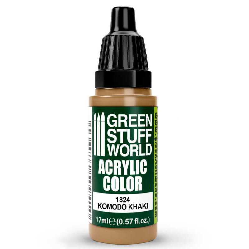 Green Stuff World Acrylic Color Paint - KOMODO KHAKI 17ml