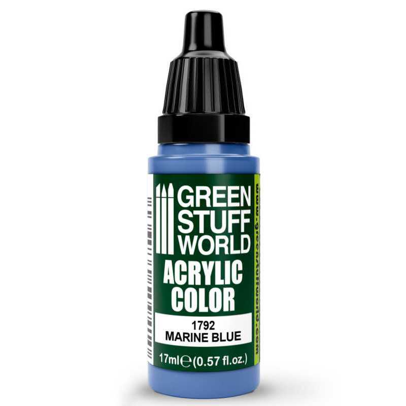 Green Stuff World Acrylic Color Paint - MARINE BLUE 17ml