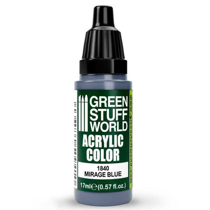 Green Stuff World Acrylic Color Paint - MIRAGE BLUE 17ml