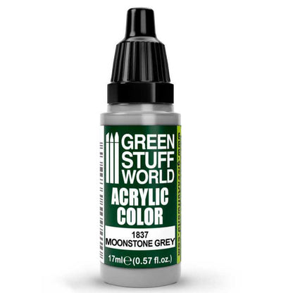 Green Stuff World Acrylic Color Paint - MOONSTONE GREY 17ml