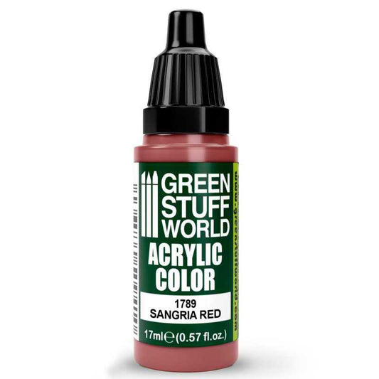 Green Stuff World Acrylic Color Paint - SANGRIA RED 17ml