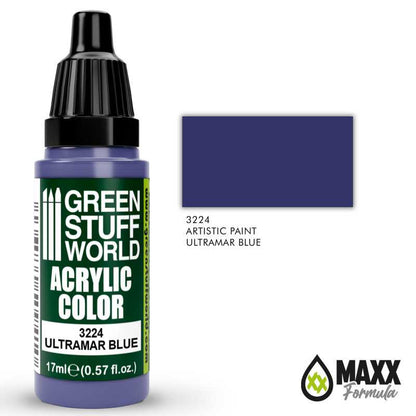 Green Stuff World Acrylic Color Paint - ULTRAMAR BLUE 17ml