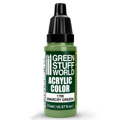 Green Stuff World Acrylic Color Paint - WARCRY GREEN 17ml