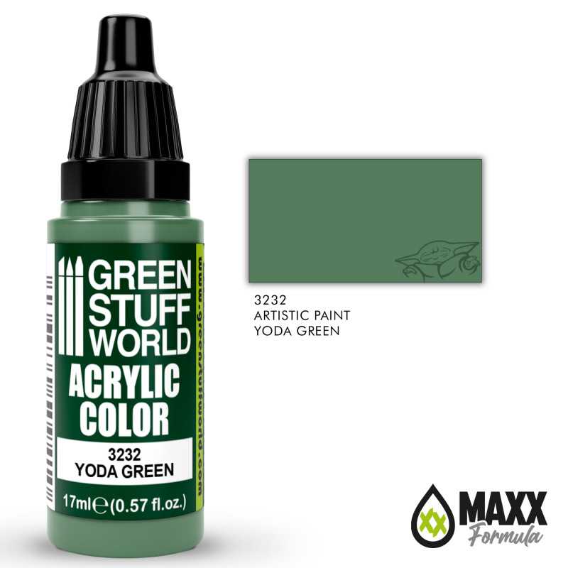 Green Stuff World Acrylic Color Paint - YODA GREEN 17ml