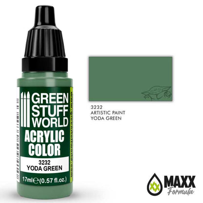 Green Stuff World Acrylic Color Paint - YODA GREEN 17ml
