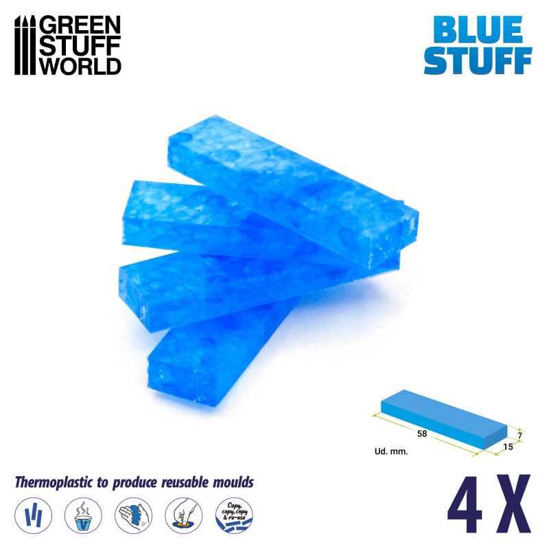 Green Stuff World - Blue Stuff Mold (4 Bars)