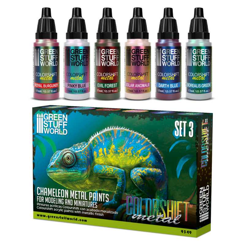 Green Stuff World Chameleon Acrylic Paint Set 3