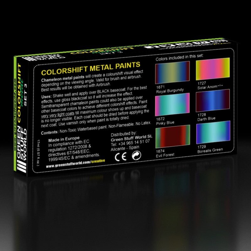 Green Stuff World Chameleon Acrylic Paint Set 3